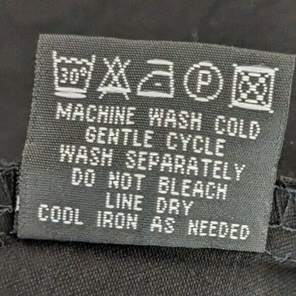 HEARTS & ROSES Black Sleeveless Dress w White Dotted Collar and Belt; Size 8 - Picture 6 of 7